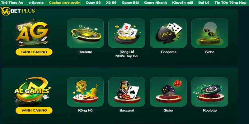 Sảnh game Live Casino chất lượng