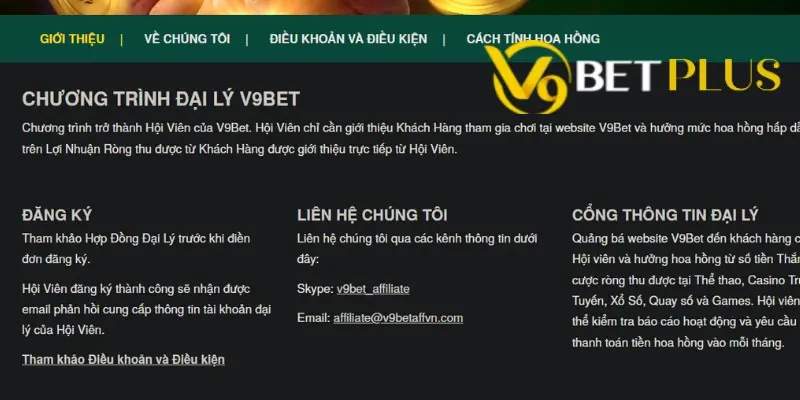 Trở thành đại lý của V9bet sẽ được nhận quyền lợi gì?